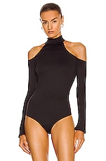 ALIX NYC Leona Bodysuit in Black, view 2, click to view large image.