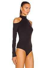 ALIX NYC Leona Bodysuit in Black, view 3, click to view large image.