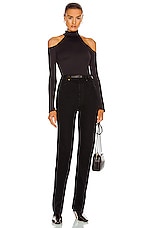 ALIX NYC Leona Bodysuit in Black, view 5, click to view large image.