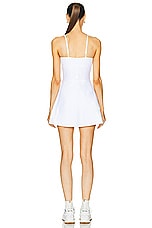 alo Alosoft Courtside Tennis Dress in White, view 3, click to view large image.