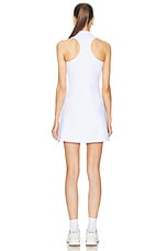 alo Charmed Tennis Dress in White, view 3, click to view large image.