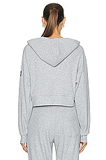 alo Muse Hoodie Sweatshirt in Athletic Heather Grey, view 4, click to view large image.