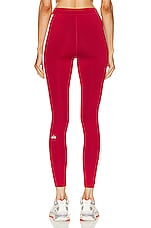alo Airlift High Waisted Car Club Legging in Classic Red & White, view 4, click to view large image.