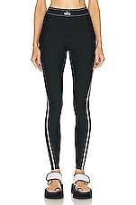 alo Airlift High-waist Suit Up Legging in Black & White, view 1, click to view large image.