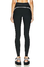alo Airlift High-waist Suit Up Legging in Black & White, view 3, click to view large image.