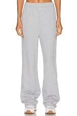 alo Accolade Straight Leg Sweatpant in Athletic Heather Grey, view 1, click to view large image.