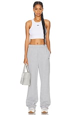 alo Accolade Straight Leg Sweatpant in Athletic Heather Grey, view 4, click to view large image.