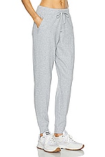 alo Muse Sweatpant in Athletic Heather Grey, view 2, click to view large image.