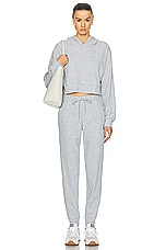alo Muse Sweatpant in Athletic Heather Grey, view 5, click to view large image.