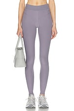 alo Alosoft High-waist Head Start Legging in Fog, view 1, click to view large image.
