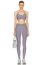 alo Alosoft High-waist Head Start Legging in Fog, view 4, click to view large image.