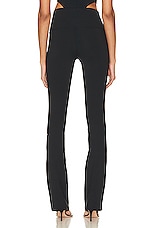 alo Airbrush High Waisted Bootcut Legging in Black, view 3, click to view large image.