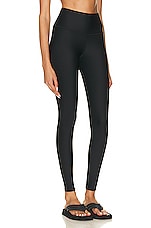 alo High Waisted Airlift Legging in Black, view 2, click to view large image.