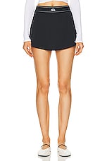 alo Match Point Tennis Skirt in Black, view 1, click to view large image.