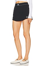 alo Match Point Tennis Skirt in Black, view 3, click to view large image.