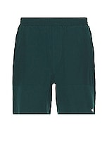 alo 7&quot; Traction Short in Midnight Green, view 1, click to view large image.