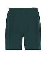 alo 7&quot; Traction Short in Midnight Green, view 2, click to view large image.