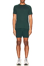 alo 7&quot; Traction Short in Midnight Green, view 5, click to view large image.