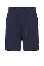 alo Chill Shorts in Navy, view 1, click to view large image.