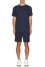 alo Chill Shorts in Navy, view 4, click to view large image.