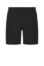 alo 7' Conquer React Performance Shorts in Black, view 2, click to view large image.