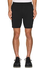 alo 7' Conquer React Performance Shorts in Black, view 3, click to view large image.