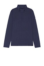 alo Conquer 1/4 Zip Reform Long Sleeve in Navy | FWRD