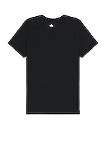 alo The Triumph Crew Neck Tee in Black, view 2, click to view large image.