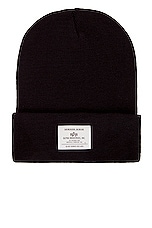 ALPHA INDUSTRIES Essential Beanie in Black, view 1, click to view large image.