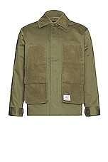 ALPHA INDUSTRIES Panel Jacket in Og-107 Green, view 1, click to view large image.