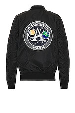 ALPHA INDUSTRIES L-2B Apollo Gen Ii Flight Jacket in Black, view 2, click to view large image.