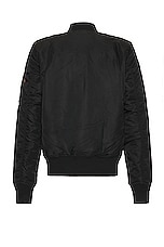 ALPHA INDUSTRIES Ma-1 Mod Flight Jacket in Black, view 2, click to view large image.