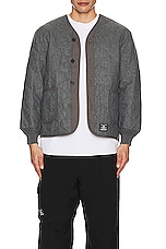 ALPHA INDUSTRIES ALS/92 Liner in Dark Heather & Charcoal, view 5, click to view large image.