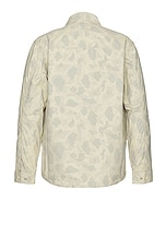 ALPHA INDUSTRIES Packaway Shirt Jacket in Limestone, view 2, click to view large image.