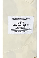 ALPHA INDUSTRIES Packaway Shirt Jacket in Limestone, view 3, click to view large image.