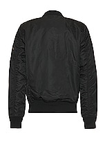 ALPHA INDUSTRIES Ma-1 Mod Flight Jacket in Black, view 2, click to view large image.