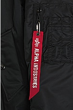 ALPHA INDUSTRIES MA-1 Blood Chit Flight Jacket Gen II in Black, view 6, click to view large image.