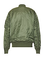 ALPHA INDUSTRIES MA-1 Mod Flight Jacket in Sage, view 2, click to view large image.