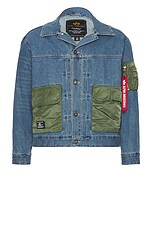 ALPHA INDUSTRIES Denim Jacket in Replica Blue | FWRD