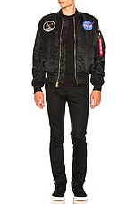 ALPHA INDUSTRIES Apollo MA-1 Bomber in Black, view 10, click to view large image.