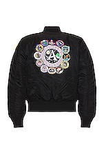 ALPHA INDUSTRIES Apollo MA-1 Bomber in Black, view 2, click to view large image.