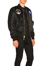 ALPHA INDUSTRIES Apollo MA-1 Bomber in Black, view 7, click to view large image.