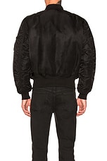 ALPHA INDUSTRIES MA-1 Blood Chit Bomber in Black, view 8, click to view large image.