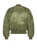 ALPHA INDUSTRIES MA-1 Blood Chit Bomber Jacket in Sage, view 2, click to view large image.