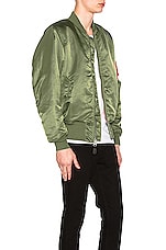 ALPHA INDUSTRIES MA-1 Blood Chit Bomber Jacket in Sage, view 6, click to view large image.
