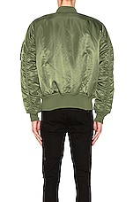 ALPHA INDUSTRIES MA-1 Blood Chit Bomber Jacket in Sage, view 8, click to view large image.