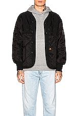 ALPHA INDUSTRIES ALS/92 Liner in Black, view 3, click to view large image.