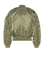 ALPHA INDUSTRIES MA-1 Bomber Jacket in Sage, view 2, click to view large image.