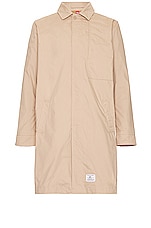 ALPHA INDUSTRIES Cotton Car Coat in Vintage Khaki, view 1, click to view large image.