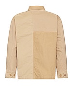 ALPHA INDUSTRIES Mixed Media Shirt Jacket in Vintage Khaki, view 2, click to view large image.